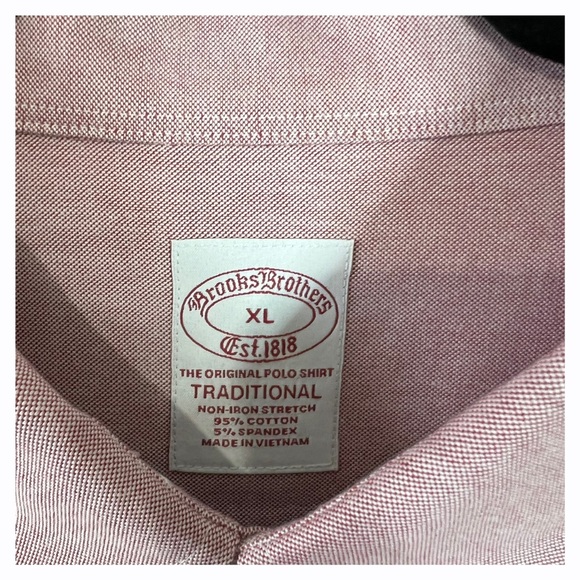 Brooks Brothers Mens XL Button Down Long Sleeve Polo Oxford Shirt - Picture 5 of 6